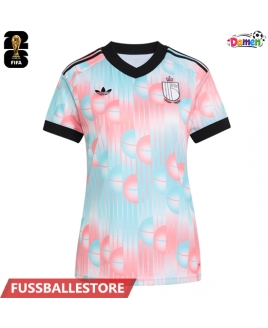 Günstige Belgien Auswärtstrikot Damen WM 2026 Kurzarm